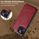 For iPhone 13 mini LC.IMEEKE L5 Series Detachable RFID Card Bag Magsafe Phone Case(Red) - 3