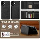 For iPhone 17 LC.IMEEKE L5 Series Detachable RFID Card Bag Magsafe Phone Case(Black) - 2