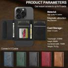 For iPhone 17 LC.IMEEKE L5 Series Detachable RFID Card Bag Magsafe Phone Case(Black) - 3