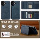 For iPhone 17 LC.IMEEKE L5 Series Detachable RFID Card Bag Magsafe Phone Case(Blue) - 2