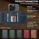 For iPhone 17 LC.IMEEKE L5 Series Detachable RFID Card Bag Magsafe Phone Case(Blue) - 3