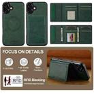 For iPhone 17 LC.IMEEKE L5 Series Detachable RFID Card Bag Magsafe Phone Case(Green) - 2