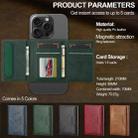 For iPhone 17 LC.IMEEKE L5 Series Detachable RFID Card Bag Magsafe Phone Case(Green) - 3