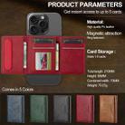 For iPhone 17 LC.IMEEKE L5 Series Detachable RFID Card Bag Magsafe Phone Case(Red) - 3