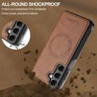 For Samsung Galaxy S24 FE 5G LC.IMEEKE L5 Series Detachable RFID Card Bag Magsafe Phone Case(Brown) - 3