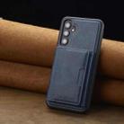 For Samsung Galaxy S24 FE 5G LC.IMEEKE L5 Series Detachable RFID Card Bag Magsafe Phone Case(Blue) - 2