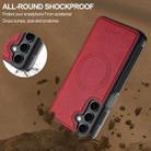 For Samsung Galaxy S24+ 5G LC.IMEEKE L5 Series Detachable RFID Card Bag Magsafe Phone Case(Red) - 3