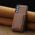 For Samsung Galaxy S24 5G LC.IMEEKE L5 Series Detachable RFID Card Bag Magsafe Phone Case(Brown) - 2