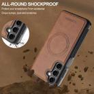 For Samsung Galaxy S24 5G LC.IMEEKE L5 Series Detachable RFID Card Bag Magsafe Phone Case(Brown) - 3