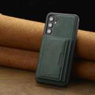 For Samsung Galaxy S23 FE 5G LC.IMEEKE L5 Series Detachable RFID Card Bag Magsafe Phone Case(Green) - 2