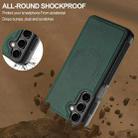 For Samsung Galaxy S23 FE 5G LC.IMEEKE L5 Series Detachable RFID Card Bag Magsafe Phone Case(Green) - 3