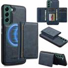 For Samsung Galaxy S21 5G LC.IMEEKE L5 Series Detachable RFID Card Bag Magsafe Phone Case(Blue) - 1