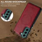For Samsung Galaxy S21+ 5G LC.IMEEKE L5 Series Detachable RFID Card Bag Magsafe Phone Case(Red) - 3