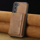 For Samsung Galaxy S25 5G LC.IMEEKE L5 Series Detachable RFID Card Bag Magsafe Phone Case(Brown) - 2