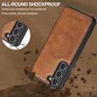 For Samsung Galaxy S25+ 5G LC.IMEEKE L5 Series Detachable RFID Card Bag Magsafe Phone Case(Brown) - 3