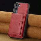 For Samsung Galaxy S25+ 5G LC.IMEEKE L5 Series Detachable RFID Card Bag Magsafe Phone Case(Red) - 2