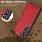 For Samsung Galaxy S25+ 5G LC.IMEEKE L5 Series Detachable RFID Card Bag Magsafe Phone Case(Red) - 3