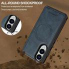 For Samsung Galaxy S25 Edge 5G LC.IMEEKE L5 Series Detachable RFID Card Bag Magsafe Phone Case(Blue) - 2