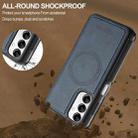 For Samsung Galaxy A34 5G LC.IMEEKE L5 Series Detachable RFID Card Bag Magsafe Phone Case(Blue) - 3