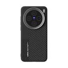 For vivo X200 ABEEL 6D Micro Relief MagSafe Magnetic Phone Case(Carbon Fiber Black) - 2