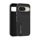 For Google Pixel 9 / 9 Pro ABEEL 6D Micro Relief MagSafe Magnetic Phone Case(Carbon Fiber Black) - 1