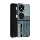 For Huawei Pocket 2 ABEEL 6D Micro Relief MagSafe Magnetic Phone Case(Carbon Fiber Blue) - 1