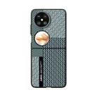 For Huawei Pocket 2 ABEEL 6D Micro Relief MagSafe Magnetic Phone Case(Carbon Fiber Blue) - 2