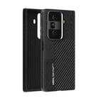 For Honor Magic Vs3 ABEEL 6D Micro Relief MagSafe Magnetic Phone Case(Carbon Fiber Black) - 1