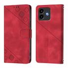 For Cubot Note 40 Skin-feel Embossed Leather Phone Case(Red) - 2