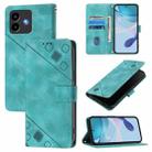 For Cubot Note 40 Skin-feel Embossed Leather Phone Case(Green) - 1