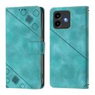 For Cubot Note 40 Skin-feel Embossed Leather Phone Case(Green) - 2