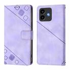 For Cubot Note 40 Skin-feel Embossed Leather Phone Case(Light Purple) - 2