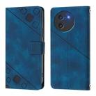 For Doogee Note 59 5G / Note 59 Pro Skin-feel Embossed Leather Phone Case(Blue) - 2