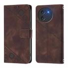 For Doogee Note 59 5G / Note 59 Pro Skin-feel Embossed Leather Phone Case(Brown) - 2
