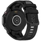 For Amazfit T-Rex 3 Two Color Black Buckle Silicone Watch Band(Black Grey) - 2