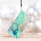 For Xiaomi 15 Pro Colored Drawing Leather Phone Case(Green Marble) - 2