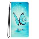 For Xiaomi 15 Colored Drawing Leather Phone Case(Blue Butterfly) - 3
