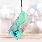 For Redmi Note 14 Pro+ 5G Colored Drawing Leather Phone Case(Green Marble) - 2