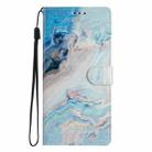 For Redmi Note 14 Pro+ 5G Colored Drawing Leather Phone Case(Blue Marble) - 3