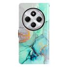 For Redmi A4 5G Colored Drawing Leather Phone Case(Green Marble) - 3