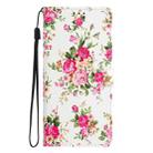 For Redmi A4 5G Colored Drawing Leather Phone Case(Peonies) - 2
