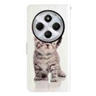 For Redmi A4 5G Colored Drawing Leather Phone Case(Little Tabby Cat) - 3