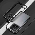 For Xiaomi 15 Pro Aurora Series Lens Protector + Metal Frame Phone Case(Black Silver) - 2