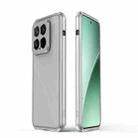 For Xiaomi 15 Pro Aurora Series Lens Protector + Metal Frame Phone Case(Silver) - 1