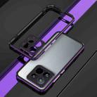 For Xiaomi 15 Pro Aurora Series Lens Protector + Metal Frame Phone Case(Black Purple) - 2