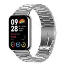 For Xiaomi Smart Band 9 Pro / 8 Pro Three Beads Stainless Steel Metal Watch Band(Silver) - 1