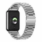 For Xiaomi Smart Band 9 Pro / 8 Pro Three Beads Stainless Steel Metal Watch Band(Silver) - 3