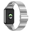 For Xiaomi Smart Band 9 Pro / 8 Pro One Bead Stainless Steel Metal Watch Band(Silver) - 3