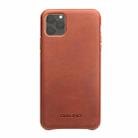 For iPhone 11 Pro QIALINO Shockproof Cowhide Leather Protective Case(Light Brown) - 2