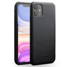 For iPhone 11 QIALINO Shockproof Cowhide Leather Protective Case(Black) - 1